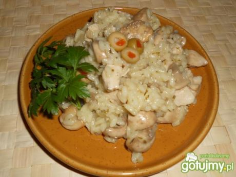 Risotto z kurczakiem i pieczarkami (ryż)