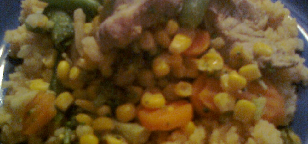 Schab w warzywach z ryżem curry (autor: cooleczka ...