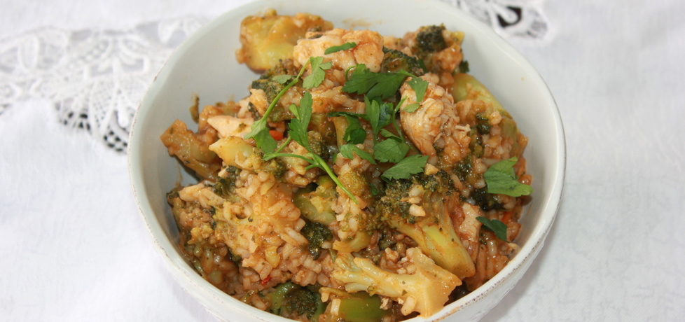 Curry z brokuła i kurczaka (autor: iskierka.ag)
