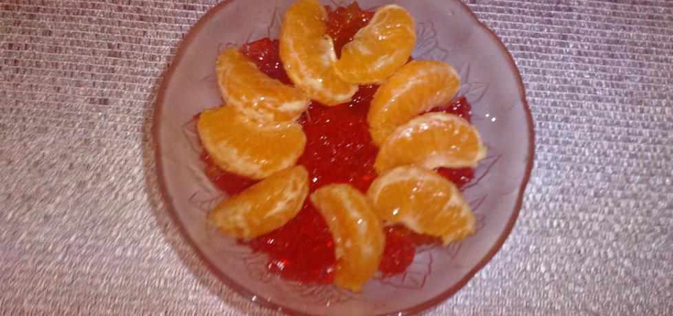 Galaretka truskawkowa z mandarynkami (autor: halina17 ...