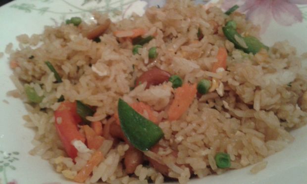 Przepis  sałatka ryżowa z warzywami przepis