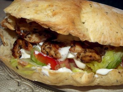 Kebab domowy w chlebku pita