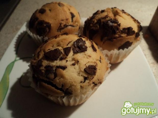 Przepis na muffinki z kawałkami czekolady
