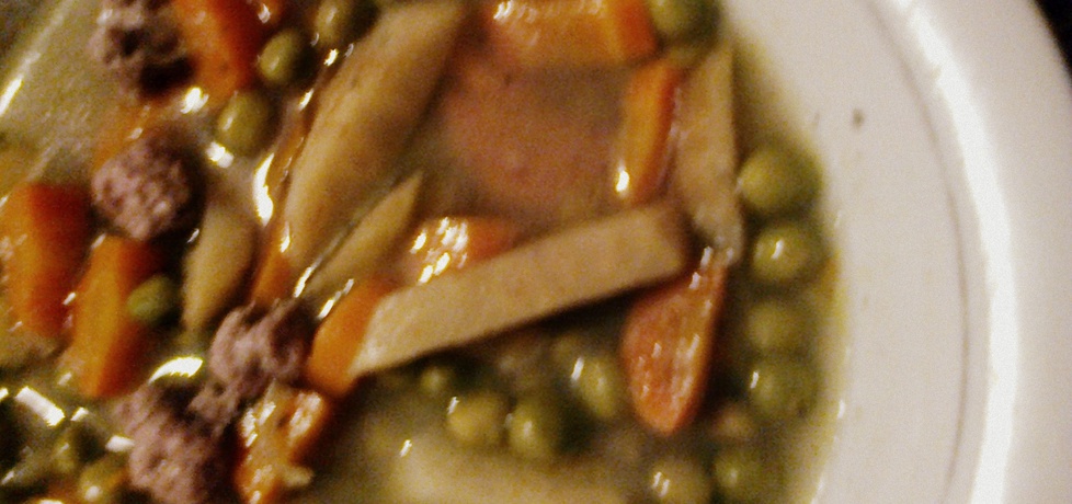 Zupa warzywna z kulkami z mięsa mielonego (autor: miroslawa5 ...