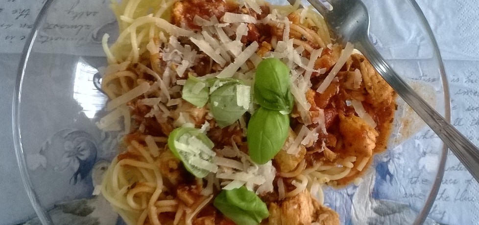 Spaghetti z piersi kurczaka (autor: joannasz3190)