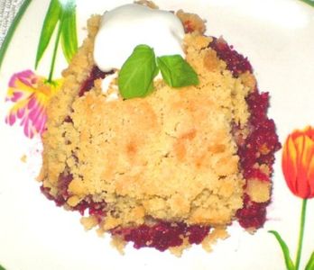 Crumble ( kruszonka ) wiśniowo – malinowe