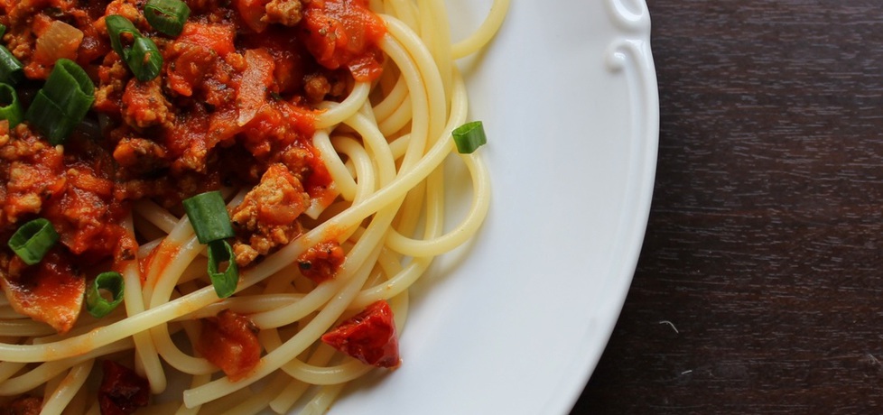 Spaghetti bolognese z pieczarkami (autor: pyszota ...