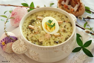 Zupa chrzanowo – czosnkowa
