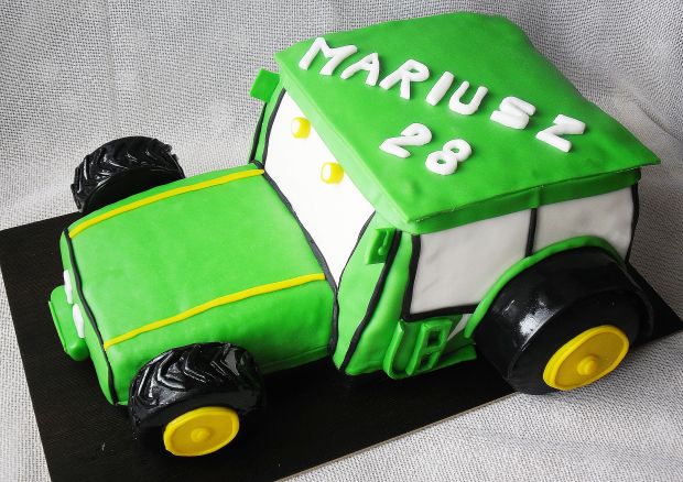 Przepis  tort traktor dla rolnika przepis