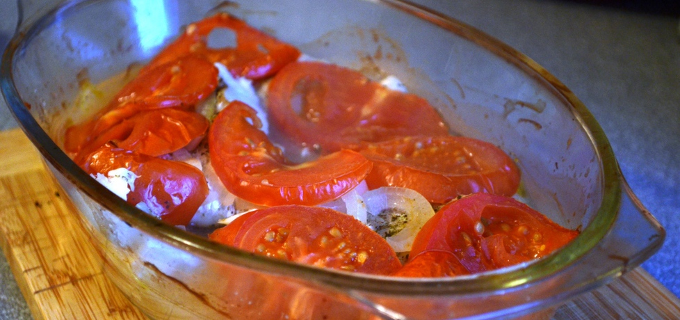 Dorsz pieczony z cebulą i pomidorami (autor: martynia6 ...