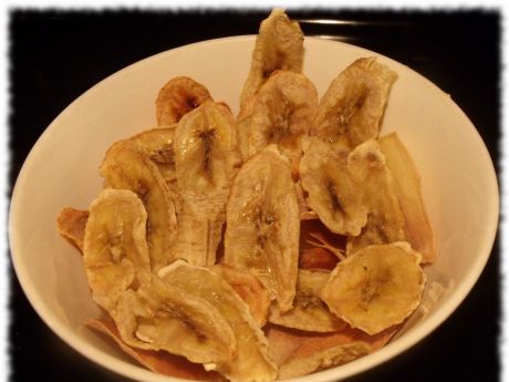 Przepis  bananowe chipsy z miodem przepis