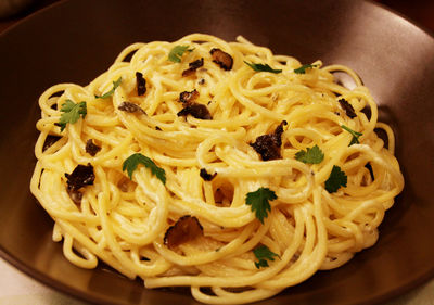 Spaghetti z sosem truflowym