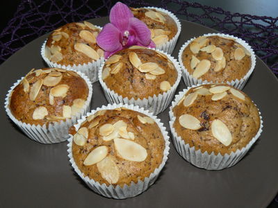 Muffinki bananowo czekoladowe