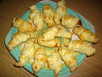 Croissanty z czekoladą