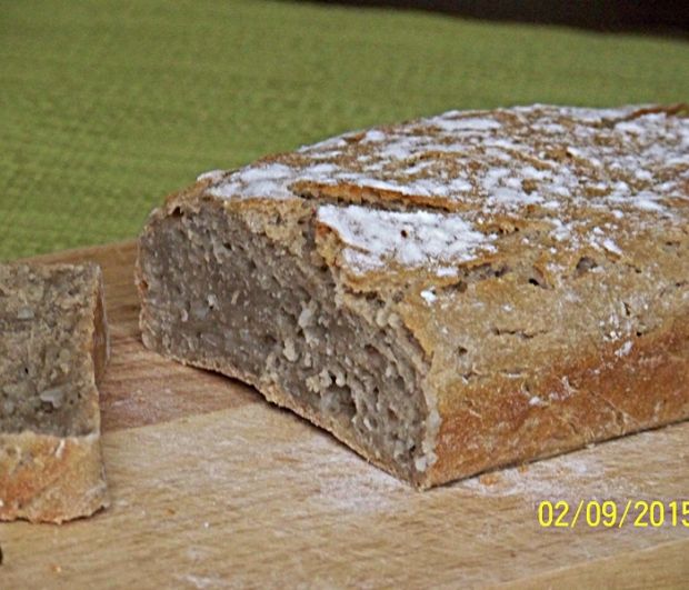 Przepis  chleb z kaszą jęczmienną na zakwasie przepis