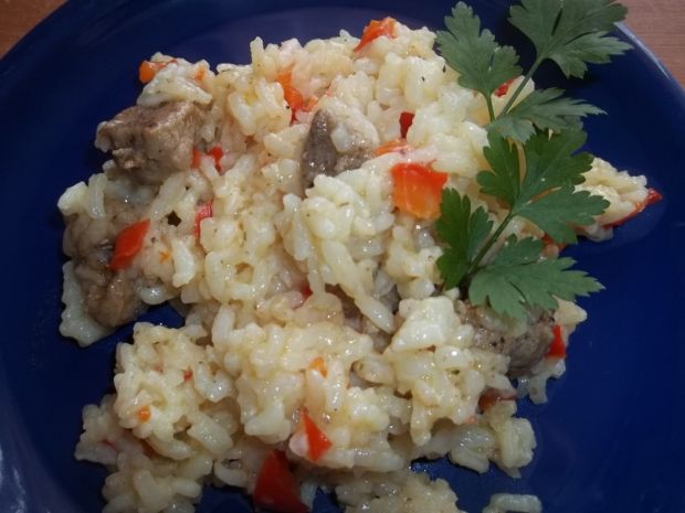 Przepis  ryż z papryką i mięsem przepis