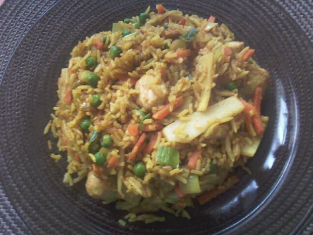 Przepis  kurczak z ryżem i warzywkami przepis