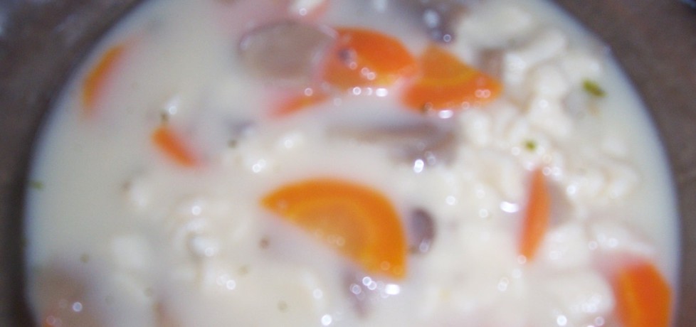 Zupa pieczarkowa z tartym ciastem (autor: beata73 ...