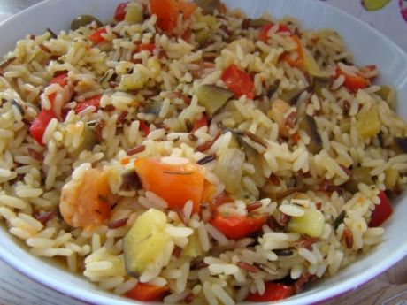 Przepis  ryż trzy kolory z krewetkami przepis