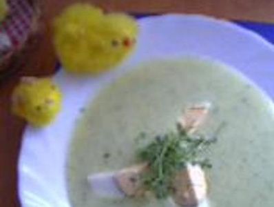 Zupa krem z rzeżuchą i jajkiem