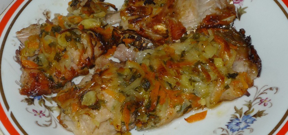 Ryba z sałatką z grilla (autor: gosia4747)