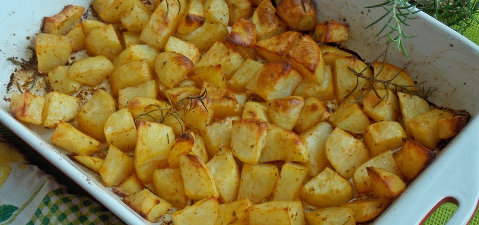 Pieczone ziemniaki do obiadu (autor: mniam)