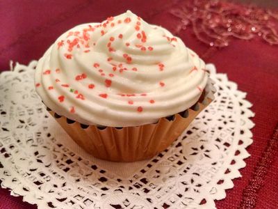 Mini red velvet cupcakes