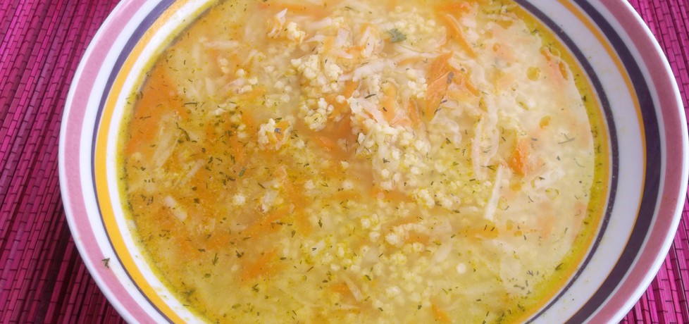 Zupa z kaszą jaglaną i warzywami. (autor: babeczka35 ...