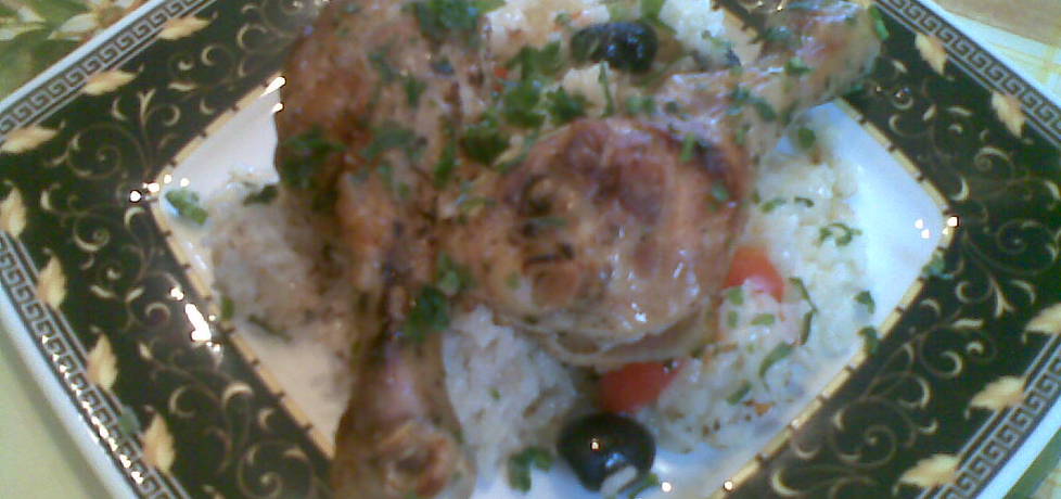 Kurczak pieczony z ryżem i oliwkami (autor: miroslawa4 ...