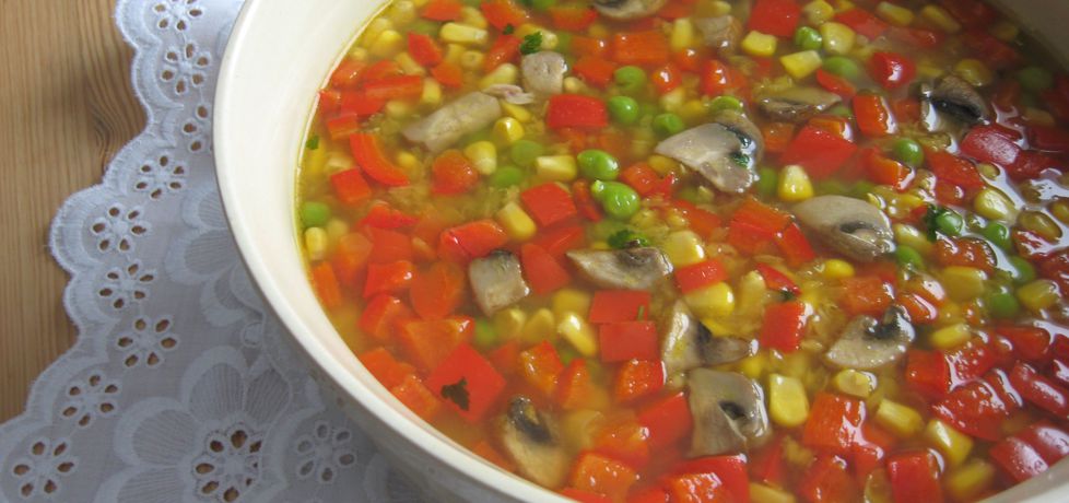 Pikantna zupa z soczewicą i pieczarkami (autor: anemon ...