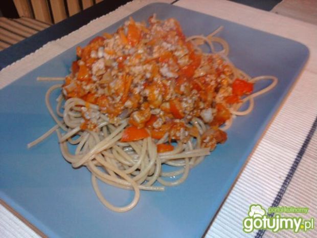Przepis  mięsno  warzywne spaghetti przepis