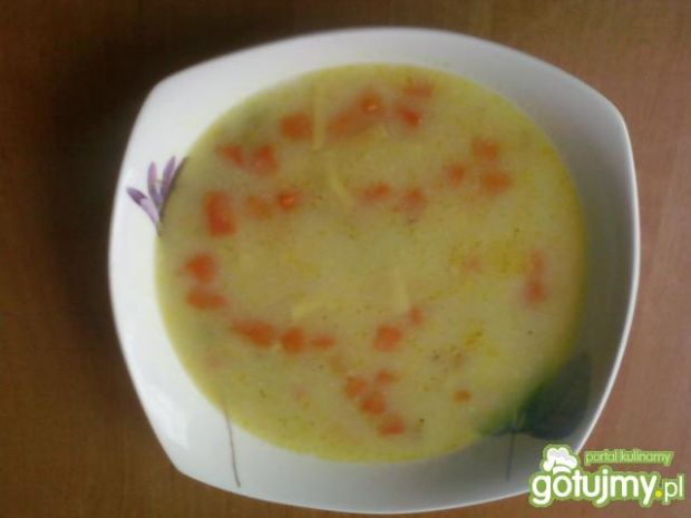 Przepis  zupa fasolowa z marchewką i groszkiem przepis