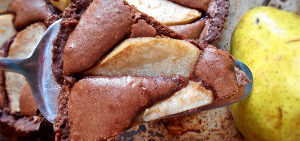 Tarta czekoladowa z gruszką (autor: ewa
