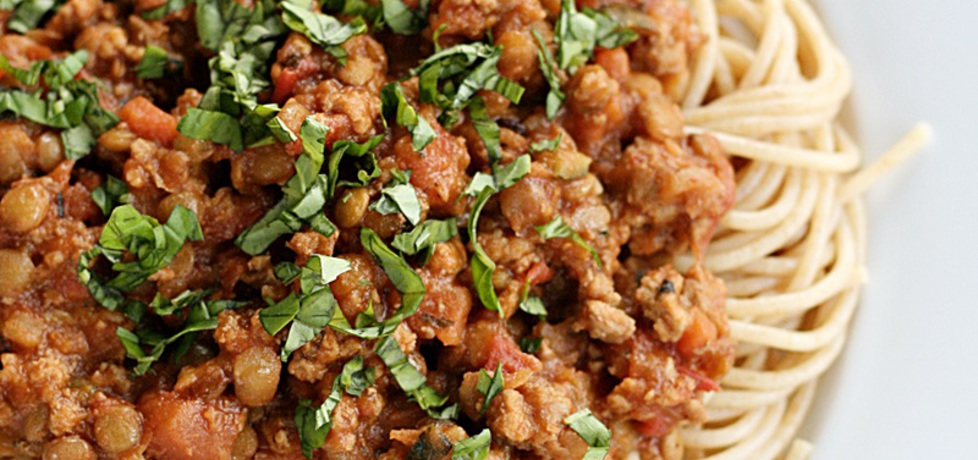 Spaghetti bolognese z zieloną soczewicą (autor: kuchnia