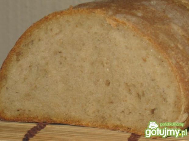 Przepis  prosty,pszenno-zytni chleb na zakwasie przepis