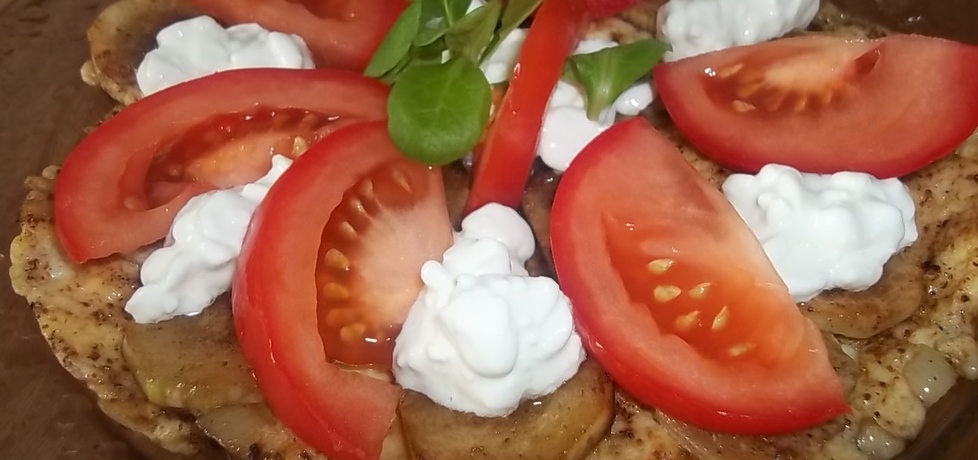 Omlet z cukinią, serkiem wiejskim i pomidorem (autor: beatris ...