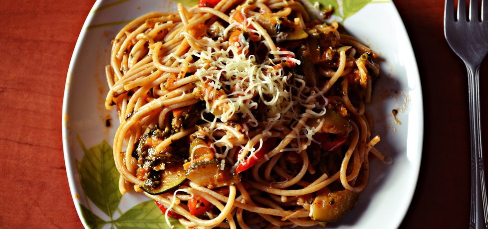 Spaghetti z warzywami (autor: duusiak)