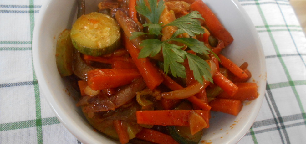 Duszone warzywa z sosem chili (autor: beatris)