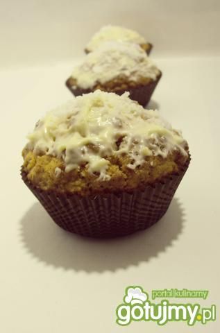 Przepis  muffinki kokosowe w białej czekoladzie przepis