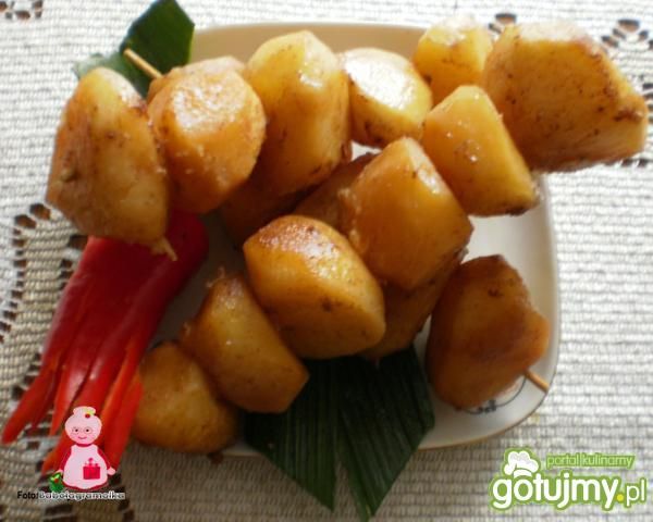 Przepis  ziemniaki pieczone w sosie teriyaki przepis