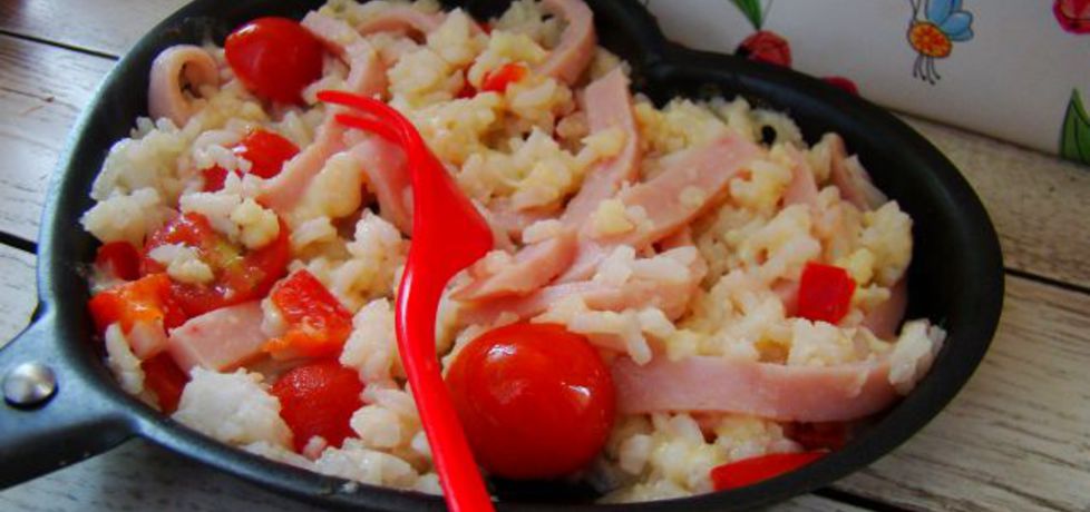 Śniadaniowy ryżyk z pomidorkami i mozzarellą (autor: iwa643 ...