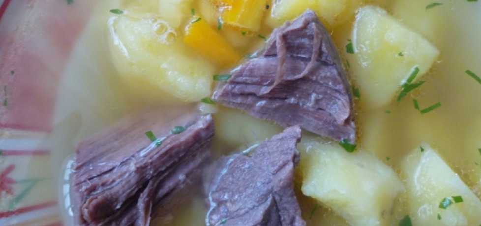 Rosół wołowy z ziemniakami (autor: renatazet)