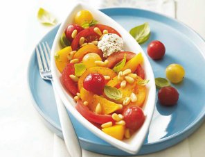 Sałatka pomidorowa  prosty przepis i składniki