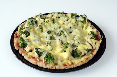 Pełnoziarnista pizza z brokułami