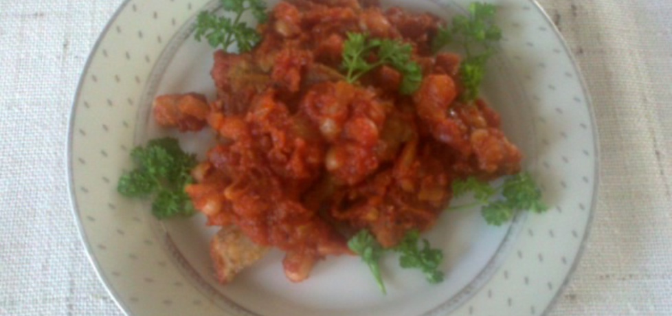 Ryba w sosie pomidorowym z białą fasolą (autor: megg ...