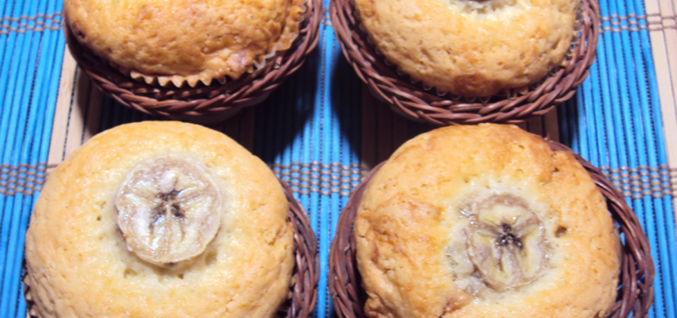 Muffinki z bananem i kremem sezamowym (autor: przejs ...