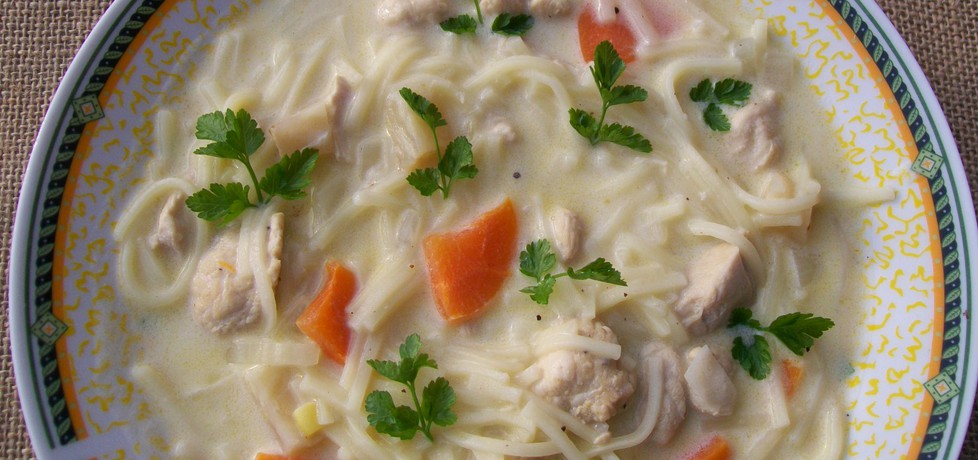 Cytrynowa zupa z kurczakiem i makaronem (autor: migotka28 ...