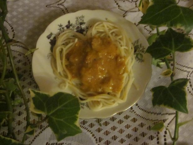 Przepis  spaghetti z sosem przepis
