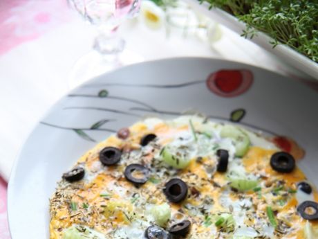 Przepis  lekki omlet z warzywami przepis