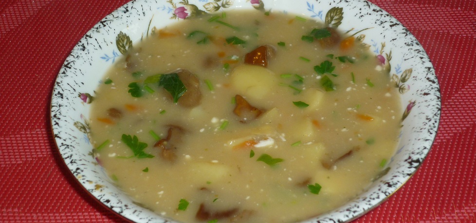 Zupa grzybowa z natką i śmietaną (autor: wafelek2601 ...